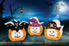 Photophores citrouilles d'halloween - 6 pièces - Kits créatifs Halloween – 10doigts.fr