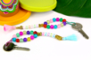 Porte-clés prénom pour la fête des mères - Perles Verre – 10doigts.fr