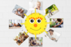 Porte-photo soleil - Cadres photos en bois – 10doigts.fr