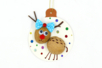 renne de noël coquilles de noix - Activités manuelles Noël – 10doigts.fr