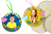 Rondin de bois fête des parents - Décors nature – 10doigts.fr