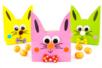 Sac Paques Lapin Colore - Activités manuelles Pâques – 10doigts.fr