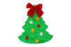 sapin vert pailleté - Noeuds et rubans – 10doigts.fr