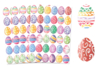 Set de 144 gommettes œufs de paques  aqarelles - Gommettes de Pâques – 10doigts.fr