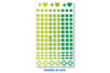 Set de 147 stickers mosaïques en camaïeu de verts - DESTOCKAGE – 10doigts.fr