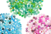 Set de 3 camaieux ( vert, rose et bleu) - Perles Acrylique – 10doigts.fr