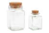 Set de 6 bocaux en verre avec bouchon liège - Supports en Verre – 10doigts.fr