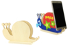 Set de 6 supports smartphone escargot en bois - Objets pour le bureau – 10doigts.fr