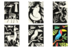 Set de 8 cartes de coloriages velours animaux A5 - Coloriage – 10doigts.fr