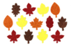 stickers feuilles d'arbres en caoutchouc pailleté - Stickers en mousse – 10doigts.fr