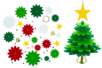 Suspensions sapin de noël en feutrine - Kits créatifs de Noël – 10doigts.fr