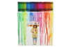 tableau pluie de couleur avec crayons de cire fondus - Châssis et Cartons toilés – 10doigts.fr