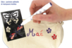 Trousse en coton naturel avec fermeture zippée : idée déco - Activités manuelles objets décorés – 10doigts.fr