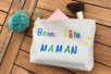 Trousse de maquillage "Bonne fête maman" - Fils à tricoter – 10doigts.fr