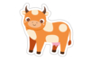 vache - Gommettes Animaux – 10doigts.fr