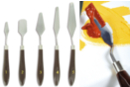 Couteaux-spatules métalliques - 5 pièces - Spatules et couteaux - 10doigts.fr