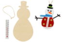 Kit thermomètres bonhommes de neige - 12 pièces - Kits créatifs de Noël - 10doigts.fr