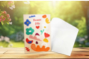 Kit cartes collages fleuris - 3 cartes - Kits carteries - 10doigts.fr
