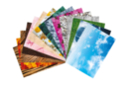 Papier thème "Nature", format A4 - 30 feuilles - Papiers Format A4 - 10doigts.fr