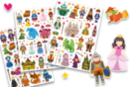 Gommettes "Médiévales" - 75 pcs - Gommettes Histoires et décors - 10doigts.fr