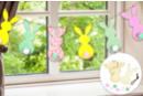 Kit guirlande de lapins en bois - Kits créatifs Pâques - 10doigts.fr