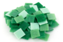 Mosaïques en pâte de verre- Camaïeu Vert - Mosaïques en verre - 10doigts.fr