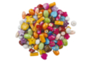 Perles Splatter - 70 perles - Perles Acrylique - 10doigts.fr