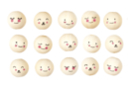 Perles en bois visages mignons - 15 pièces - Perles Bois - 10doigts.fr