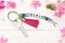 Kit portes clefs "MAMAN" - 6 pièces - Bijoux et porte-clés à fabriquer - 10doigts.fr