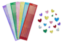 Stickers strass coeurs - 1421 pcs - Strass autocollants - 10doigts.fr