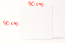 Châssis carré en lin et coton 40 x 40cm - Châssis et Cartons toilés 09423 - 10doigts.fr