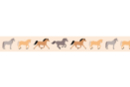Ruban adhésif fantaisie : chevaux - Adhésifs colorés et Masking tape 41145 - 10doigts.fr