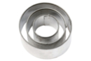Emporte-pièces rond - 3 tailles (largeur : 6 cm - 5 cm - 4 cm) - Emporte-pièces 01556 - 10doigts.fr