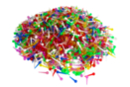 Epingles colorées en plastique - Set de 2000  - Clous et épingles - 10doigts.fr
