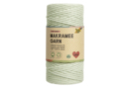 Fil macramé vert amande 100 % coton Ø 3,5 mm - 100 m - Fils pour Macramé 44737 - 10doigts.fr