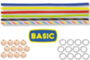Kit 12 porte-clés bonhomme en paracorde "BASIC " - Paracorde 16862 - 10doigts.fr