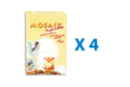 Enduit blanc en poudre - 4 sachets de 250 gr - Joint et outils pour mosaïques - 10doigts.fr