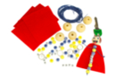 Kit 6 Porte-clés "Papa" super héros - Porte-clés et range-clés pour Papa - 10doigts.fr