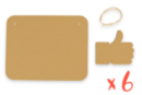 Plaques de porte "super" - Lot de 6 - Objets pour le bureau - 10doigts.fr