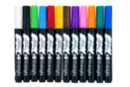 Marqueurs peinture opaque - 12 couleurs  - Marqueur peinture - 10doigts.fr