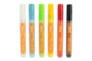 Marqueurs peinture textiles - 6 couleurs de base - Marqueur peinture - 10doigts.fr