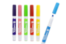 Marqueurs textiles, couleurs claires - 6 feutres - Peintures et marqueurs pour tissus - 10doigts.fr