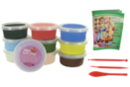 Pâte à modeler Soft Clay couleurs vives assorties - Set de 10 pots de 40 gr - Pâtes à modeler classiques - 10doigts.fr