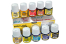 Peinture porcelaine 10 x 45 ml - Peinture verre et faïence - 10doigts.fr