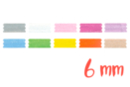 Rubans en satin (largeur 6 mm), 10 couleurs - 3 mètres/couleur, soit 30 mètres au total - Noeuds et rubans - 10doigts.fr
