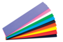 Set de 10 feuilles de papier crépon 2 mètres x 50 cm, 10 couleurs assorties - Papier crépon - 10doigts.fr
