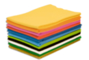 Feutrine 50 x 70 cm -  10 couleurs assorties  - Feuilles de feutrine 10484 - 10doigts.fr