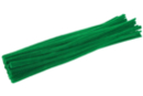 Chenilles 30 cm x Ø 4 mm (100 pièces) - vert - Chenilles, cure-pipe 55536 - 10doigts.fr