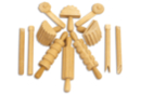 Outils de modelage en bois - 12 outils assorties - Outils de Modelage - 10doigts.fr