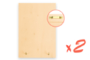 Porte-clés mural en bois - 2 pièces - Porte-clés et range-clés pour Papa - 10doigts.fr